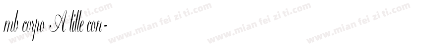 mb corpo A title con字体转换